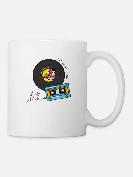 I love Hip Hop T (Lucky Mushroom) - Tasse - Weiß