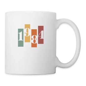 1984 Vintage Retro - Tasse - Weiß - Rechts
