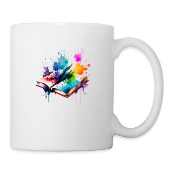 Buchliebhaber Lesen Bücher Leser Geschenk Buch - Tasse - Weiß - Rechts