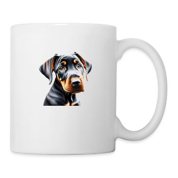 Chien doberman Dresseur de doberman Chiot Doberman - Mug blanc - blanc - Droite