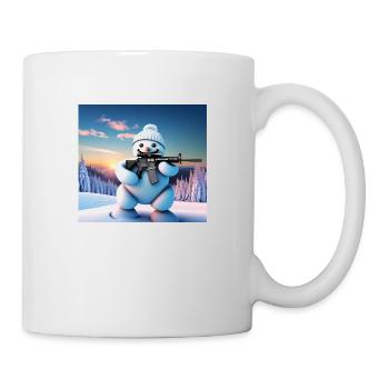 Gangster Schneemann - Tasse - Weiß - Rechts
