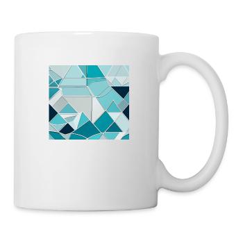 Geometrische Eiskristalle - Tasse - Weiß - Rechts