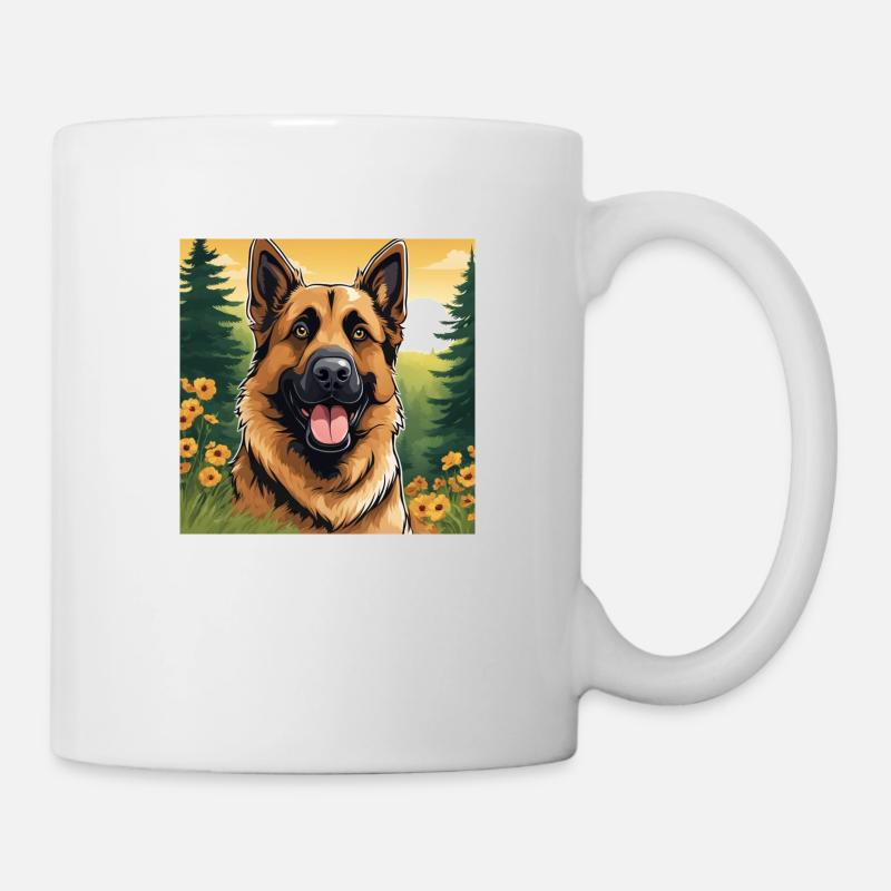 Berger allemand 2 - Mug blanc - blanc