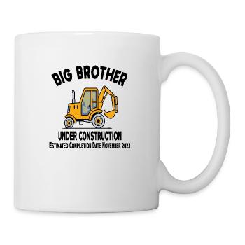 Big Brother Under Construction Announcement retro - Mug blanc - blanc - Droite