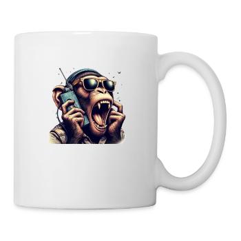 affe - Tasse - Weiß - Rechts