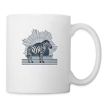 Zebra - Tasse - Weiß - Rechts