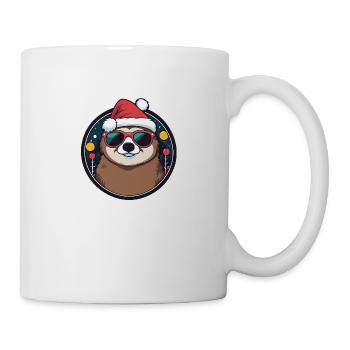 Sloth Christmas Drawing - Mug - white - Right
