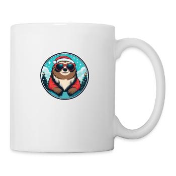 Sloth Christmas Drawing - Mug - white - Right