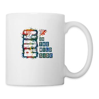 Run Run Exercise Race Strong Man Woman Sprint - Mug - white - Right
