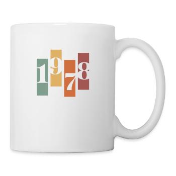 1978 Vintage Retro - Tasse - Weiß - Rechts