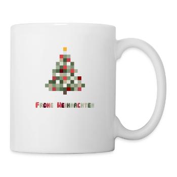 Merry Christmas 8-Bit Retro Christmas Tree - Mug - white - Right