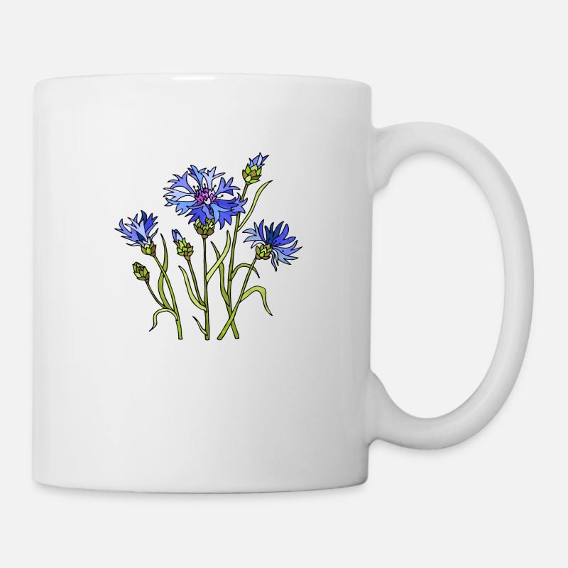 Blumen - Tasse - Weiß