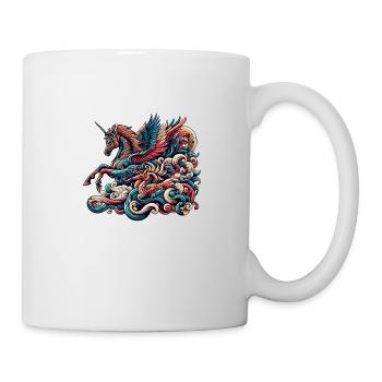 Vibrant Unicorn Illustration with Intricate Detail - Mug - white - Right