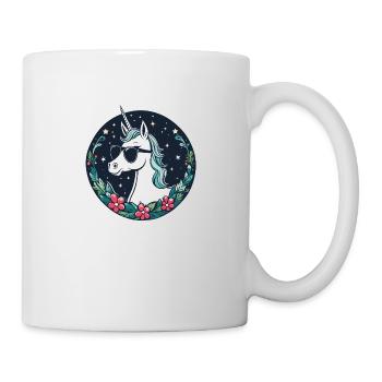 Unicorn Christmas Drawing - Mug - white - Right