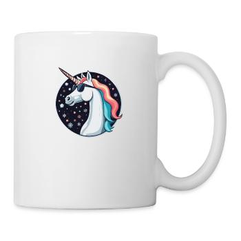 Dessin de Noël Licorne - Mug blanc - blanc - Droite