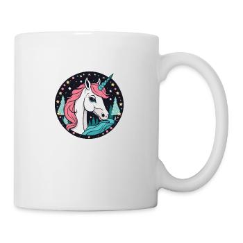 Unicorn Christmas Drawing - Mug - white - Right
