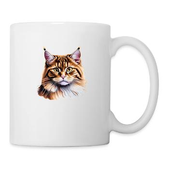 Maine Coon Chaton Chaton Propriétaire Chat Mâle - Mug blanc - blanc - Droite