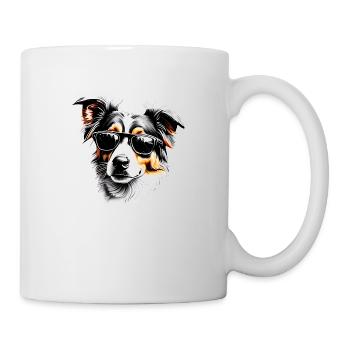 Berger Australien Chien Propriétaire Chien Chiot - Mug blanc - blanc - Droite