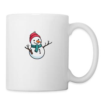 Dessin de Noël bonhomme de neige - Mug blanc - blanc - Droite