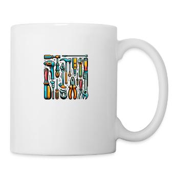 Sammlung verschiedener Werkzeuge - Tasse - Weiß - Rechts