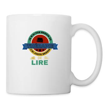 LIRE livre - Mug blanc - blanc - Droite