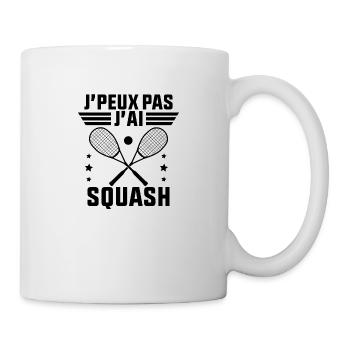 Je peux Pas J'ai Squash idée Cadeau Squash - Mug blanc - blanc - Droite