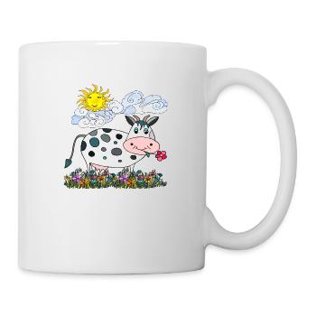 Kuh - Tasse - Weiß - Rechts