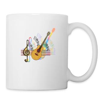 Gitarre - Tasse - Weiß - Rechts