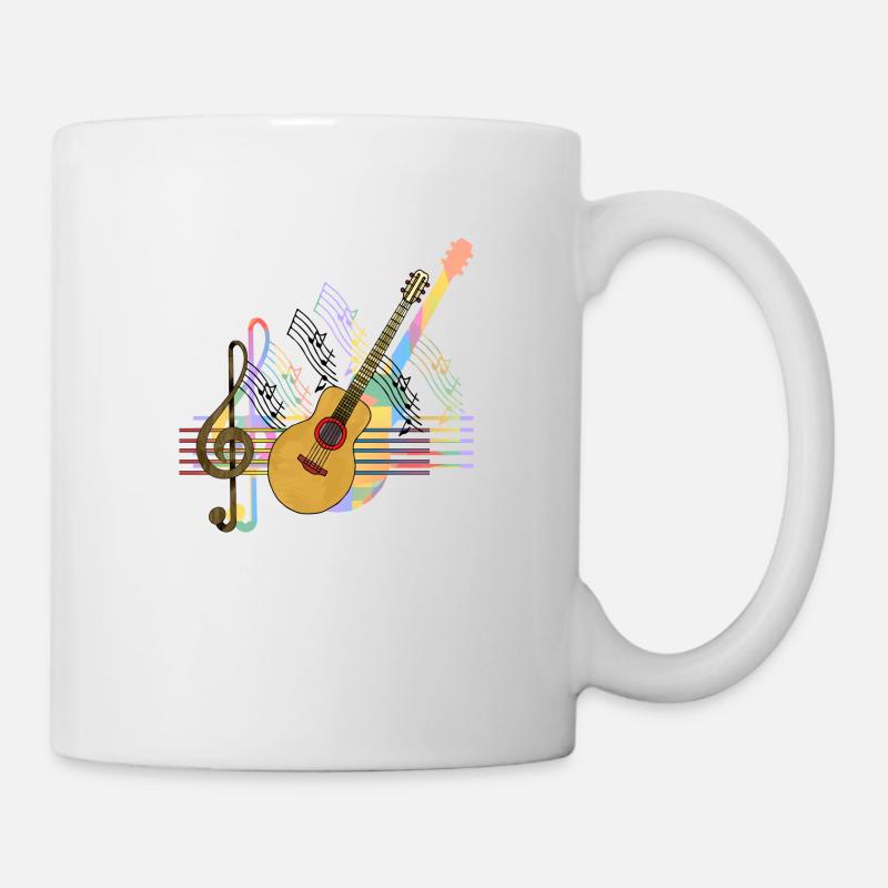 Guitare - Mug blanc - blanc