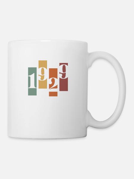1929 vintage rétro - Mug blanc - blanc
