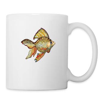 Poisson - Mug blanc - blanc - Droite