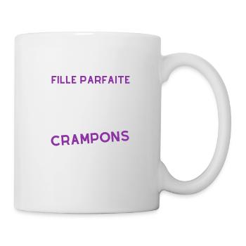 Fille parfaite crampons - Mug blanc - blanc - Droite