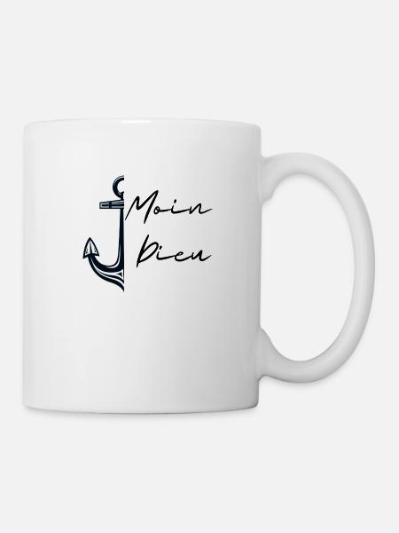 Moin Dieu - Tasse - Weiß