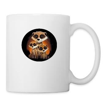 Famille Suricate - Mug blanc - blanc - Droite
