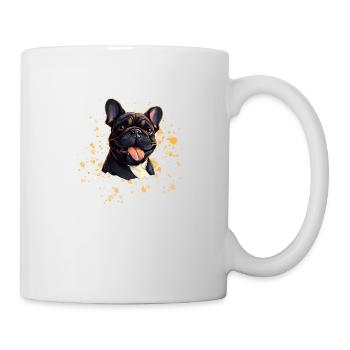 Französische Bulldogge Mama - Tasse - Weiß - Rechts