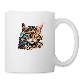 Maine Coon Cat Kitten Cat Owner Male Cat - Mug - white - Right