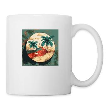 Palmiers à Cuba - Mug blanc - blanc - Droite