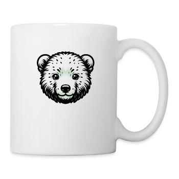 Süße Tierkinder | Eisbär - Tasse - Weiß - Rechts
