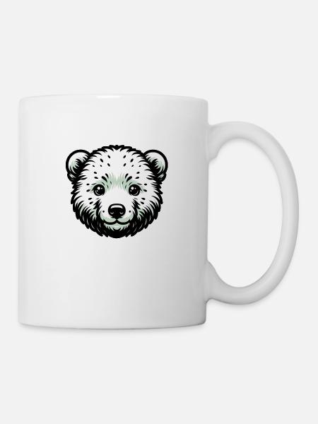 Süße Tierkinder | Eisbär - Tasse - Weiß
