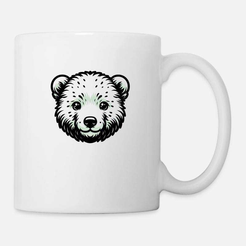 Süße Tierkinder | Eisbär - Tasse - Weiß