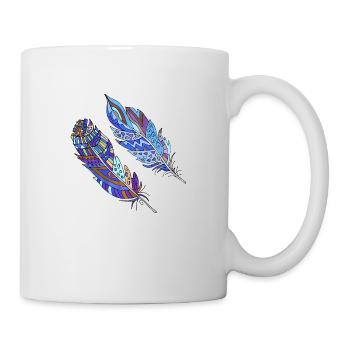 Feder - Tasse - Weiß - Rechts