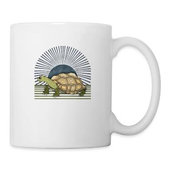 Schildkröte - Tasse - Weiß - Rechts