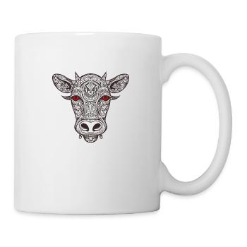 Kuh Bulle - Tasse - Weiß - Rechts