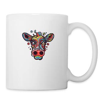 Kuh Bulle - Tasse - Weiß - Rechts