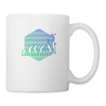 Hommes Paddle Tennis Sports De Raquette Paddle Tennis - Mug blanc - blanc - Droite