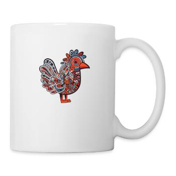Gockel Hahn - Tasse - Weiß - Rechts