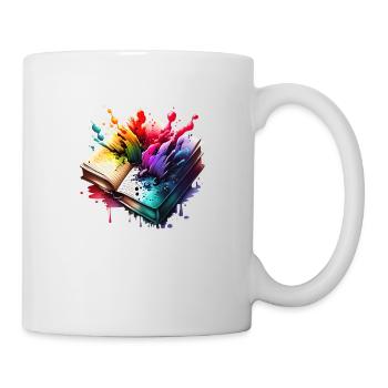 Buch Lesen Bücher Leser Geschenk Buchliebhaber - Tasse - Weiß - Rechts