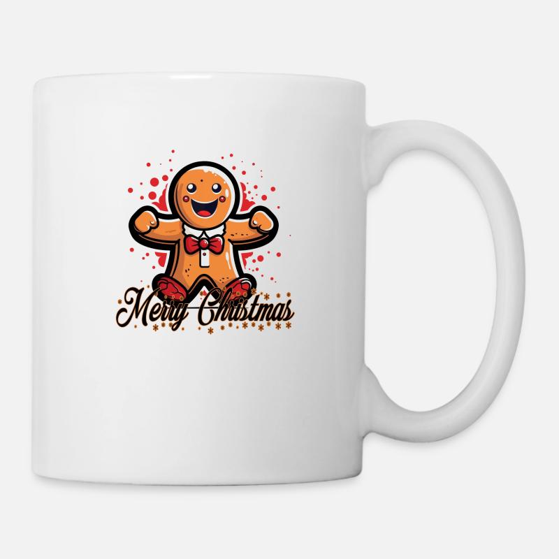 Lebkuchenmännchen - Tasse - Weiß