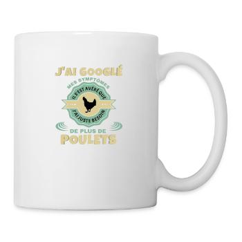 Poulet - Mug blanc - blanc - Droite