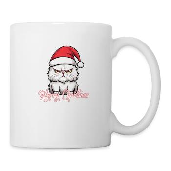Weihnachts Katze - Tasse - Weiß - Rechts